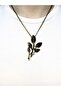 Natural Stone Moonstone Natural Stone Authentic Leaf Model Women's Necklace Euk51Ay - 2