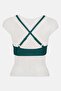 Women Snake Print Non Padded Bra, Green - 3