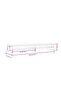 Monitor Stand White 100x24x13 cm Solid Wood Pine - 3