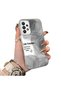 Samsung Galaxy A73 Compatible Silicone Edge Acrylic Back Creative Pattern Protective Case