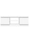 TV Cabinet with Door White 102x30x36 cm - 4