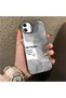 iPhone 12 Compatible Silicone Edge Acrylic Back Creative Pattern Protective Case - 4