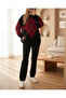 15895 Diamond Patterned Oversize Knitwear Sweater - D. Black