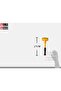 Multi Use Hammers Fiberglass Handle, Rubber Hammer (Rubber Hammer, Plastic handle) - 5