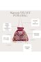 Dark Pink Embroidered Potli Bag with Pearl Handle & Beaded Drawstring - 5