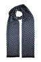 Navy Blue Patterned Scarf