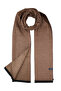 Brown - Camel Patterned Scarf - 2