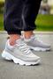Kb707 Men's Casual Lace-Up Suede Knitwear Sports Sneaker Shoes Stbt - Gray