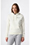 Hooded Sweatshirt Women's White Sweatshirt - 118403-Ww056