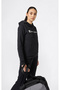 Hooded Sweatshirt Women's Black Sweatshirt - 118424-Kk001 - 4