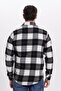 Men's Slim Fit slim fit checkered winter lumberjack shirt - 6