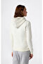 Hooded Sweatshirt Women's White Sweatshirt - 118403-Ww056 - 2