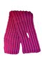 - Emine 9106 6535 Hand Knitted Beanie and Scarf Set - Pink - 5
