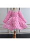 Pink Soft Rose Long Sleeve Girl Child Special Day Birthday Trend Children's Dress