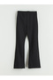Lcw Kids Black Flared Leggings for Girls