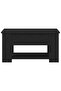 Coffee Table Black Oak 79 x 49 x 41 cm Engineered Wood - 5