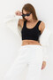 Women's 3 Thread Cotton Inside-Lined Elasticated Leggings - 3