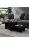 Coffee Table | Black | Engineered Wood | 111.5x50x33 cm | Coffee Table