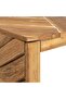 Coffee Table Erosion Solid Teak Wood 110x35x38 cm - 5