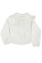 Girl's White Green Muslim Pants and Collar 2-Piece Set - 8