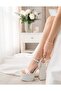 Satin Platform Bridal Shoes, Platform Heel Shoes, Bridal Shoes - 3