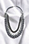 Acrylic Beaded Shiny 3 Row Necklace - 4
