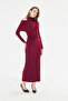 Cloudy Bordo Dress - 6