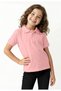Children's Polo Neck School T-Shirt Polo Fabric School Clothing - Pink