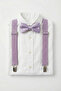 Children's Lilac Adjustable Strap Bow Tie Set - April 23, October 29, November 10 Show - 2