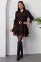 Shirt Collar Lace Detailed Tiered Dress GRS3858 - 6