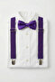 Children's Purple Adjustable Strap Bow Tie Set - April 23, October 29, November 10 Show