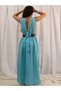 Azi̇ze Bohem Styl Muslin Dress / Turquoise - 4