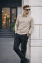 Men's Winter Polo Collar 3-Piece Knit Sweater - 6
