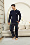 Men's 100% Interlock Cotton Fabric Plaid Blocky Pajama Set 12481 - 2