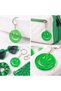 Smile Green Transparent Plexiglass Keychain - Vibrant Neon Colored Smiling Face (Trendy Bag Ornament)