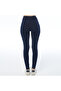 Women's Stone Printed Knitted Navy Blue Leggings (with Plus Size Option) - 3