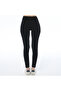 Women's Leg Flower Printed Black Leggings (with Plus Size Option) - 3