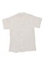 Boy's Ecru Navy Muslin Shirt with Embroidered Badge 2-Piece Set - 4