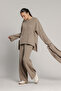 Knitted Wear Set with Scarf Detail - 3