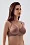 Women's C Cup Underwire Tulle Detailed Shaping / Sculpting Bra |   Mink 2304 - 3