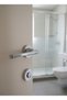 Elloy Rosette Luxury Wc Bathroom Latch Door Handle Chrome (Set for 1 Door)