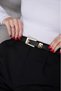 Gold Buckle Trouser Belt Dress Belt Shirt Belt Coat Belt Women's Belt - 4