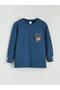 Crew Neck Christmas Themed Boys' Pajama Set (W5) - 2