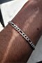 Figaro Stainless Steel Bracelet Unisex Men's Bracelet Chain Imprint Ack06B-3 - 5