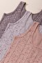Girls' Cotton Thick-Strap Colorful Printed Classic Tank Top 3-Pack 4784 Colorful
