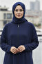 Aerobin Bat Sleeve with Shawl Gift Alya Ferace-Navy Blue - 6
