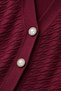 Women's Mercerized Houndstooth Cardigan Burgundy - 6