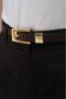 Gold Buckle Trouser Belt Dress Belt Shirt Belt Coat Belt Women's Belt - 3
