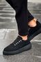 Yg319 Stamina Men's Casual Lace-Up Suede Sports Sneaker Shoes Sst - Black - 2