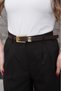 Gold Buckle Trouser Belt Dress Belt Shirt Belt Coat Belt Women's Belt